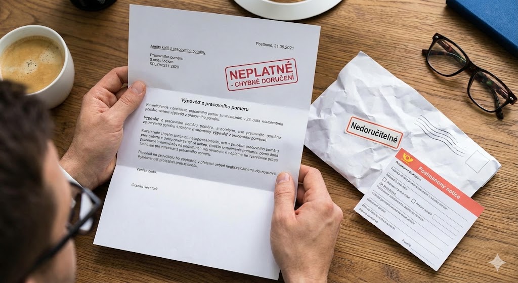 Neplatnost výpovědi z pracovního poměru kvůli chybnému doručení