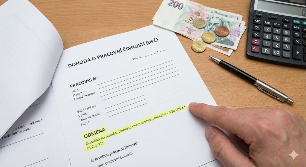 DPČ a odměna jako klíčový prvek dohody